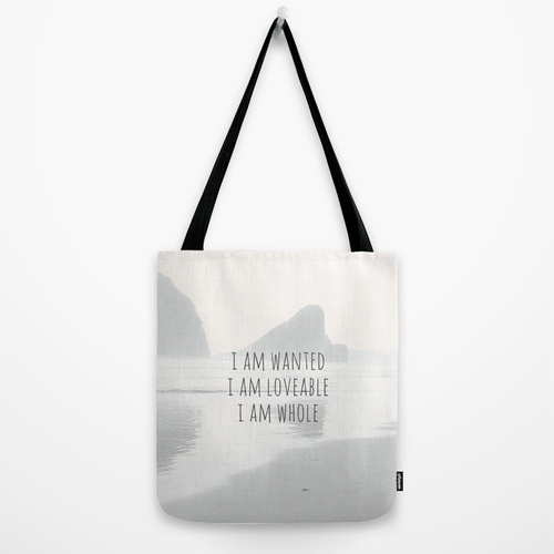 i am wanted loveable whole tote bag